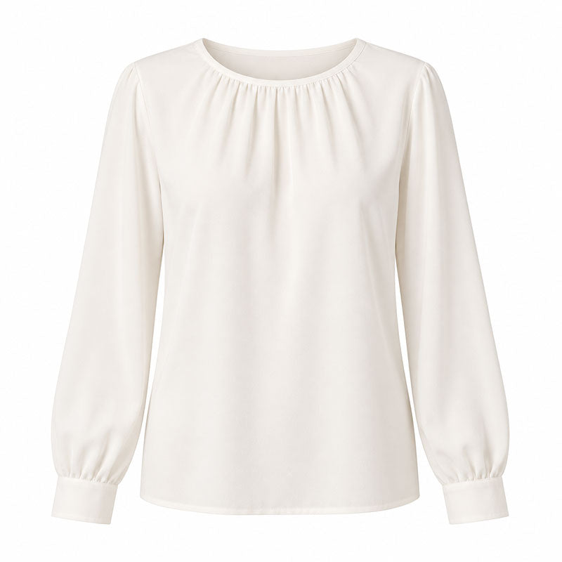 Elisa Bluse mit Rundhalsausschnitt